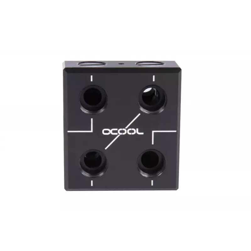 Bloque de agua Alphacool 12993 Acetal Cobre Níquel Negro 52mm 56mm 22.5mm