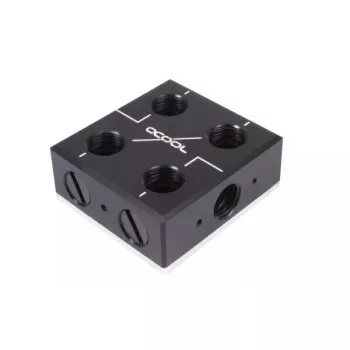 Bloque de agua Alphacool 12993 Acetal Cobre Níquel Negro 52mm 56mm 22.5mm