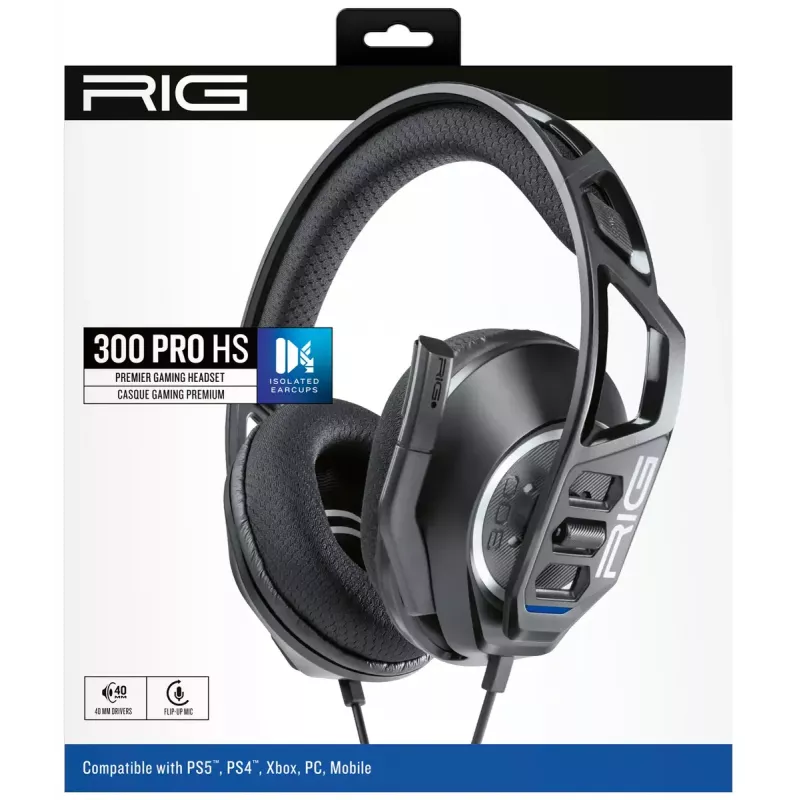 Nacon RIG 300 PRO HS auriculares gaming, negros