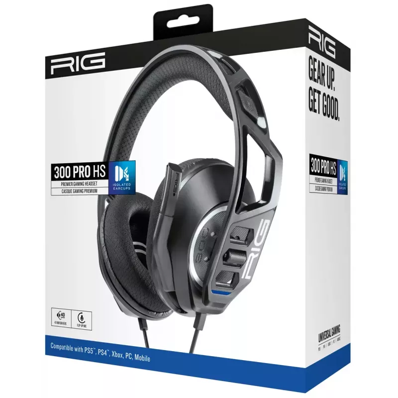 Nacon RIG 300 PRO HS auriculares gaming, negros