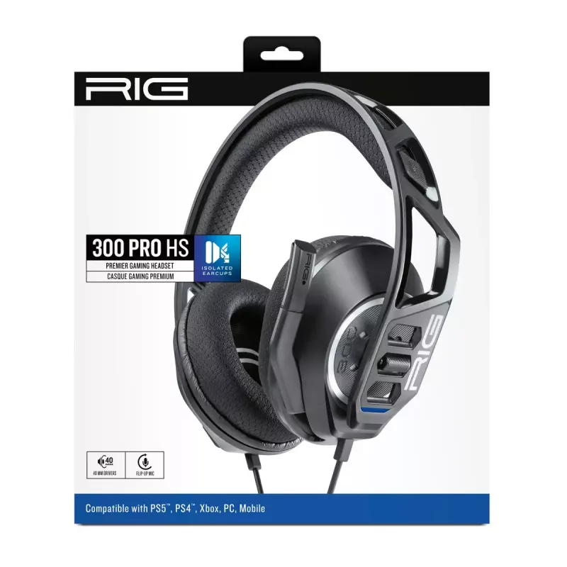 Nacon RIG 300 PRO HS auriculares gaming, negros
