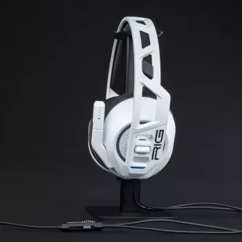 Headset nacon RIG 300 PRO HS – auricular gaming con diadema cableado, circumaural, 20–20000 Hz, cable de 1,2 m, blanco