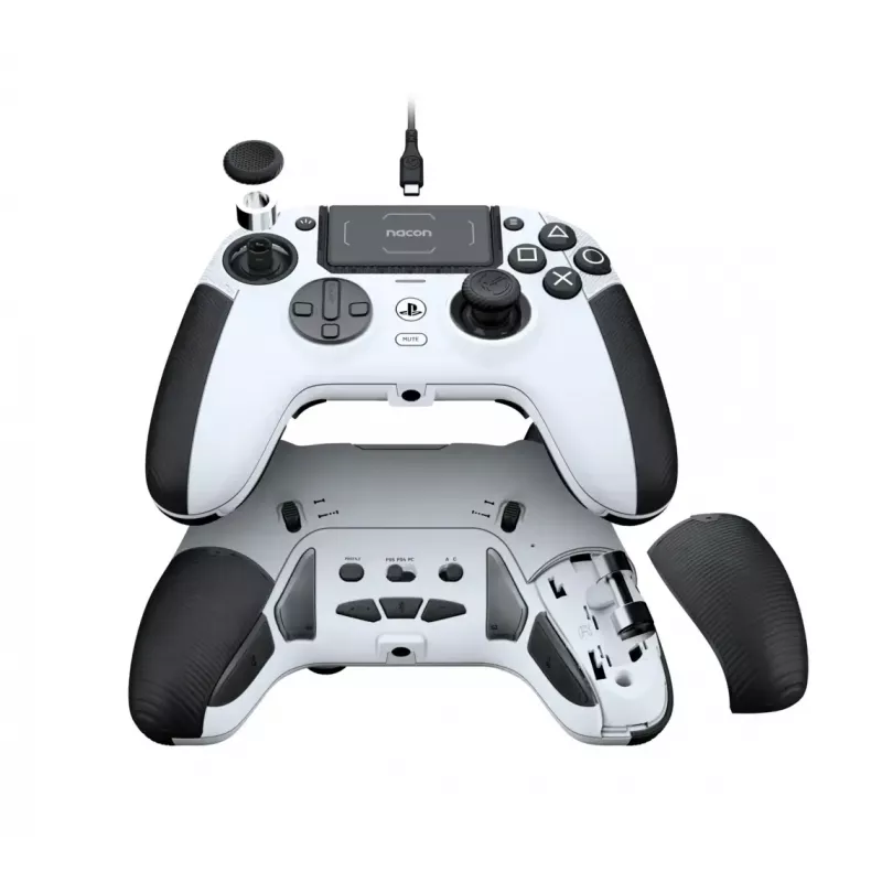 Gamepad bigben interactive NACON Revolution 5 Pro — mando inalámbrico Bluetooth para PC, PS4, PS5, cable de 3 m, negro/blanco