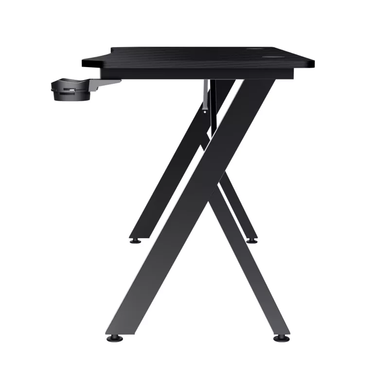 Escritorio Trust GXT 700 Omnius Negro Marco metálico rectangular 1200x600x740mm