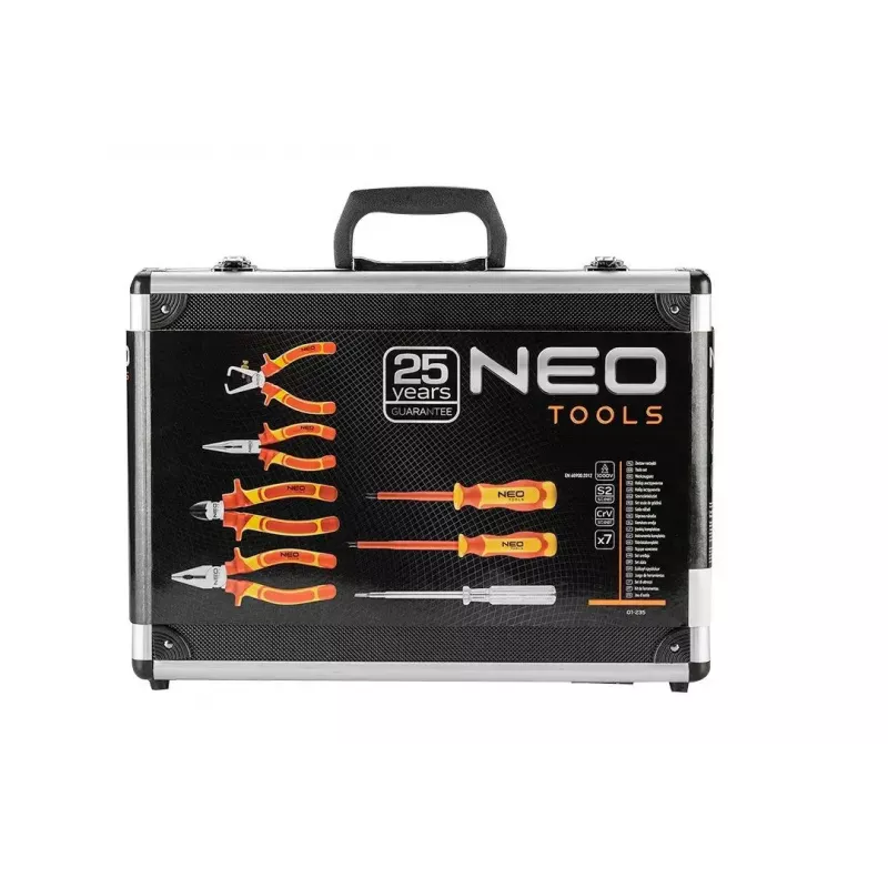 Juego de alicates y destornilladores TOP-01-235 1000V, 7 uds., herramientas manuales aisladas