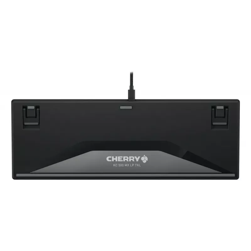 Cherry KC 500 MX LP G8A-25550HOADE-2 teclado mecánico TKL, con cable, Cherry MX Low Profile 2.0 Ivory, retroiluminación blanca, distribución DE, negro