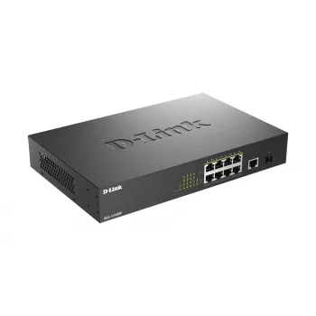 D-Link DGS-1010MP/E Switch de red No gestionado L2 Gigabit Ethernet (10/100/1000) Power over Ethernet (PoE) 1U Negro
