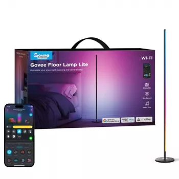 Lámpara de pie Govee Matter RGBICW H8076C13 — iluminación LED inteligente con RGBIC y blanco regulable
