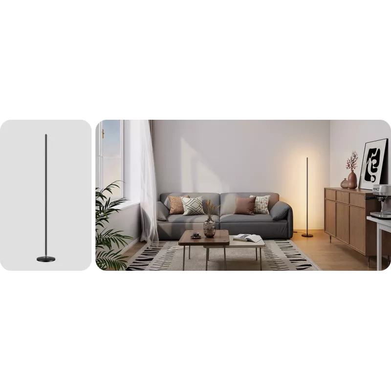 Lámpara de pie Govee Matter RGBICW H8076C13 — iluminación LED inteligente con RGBIC y blanco regulable