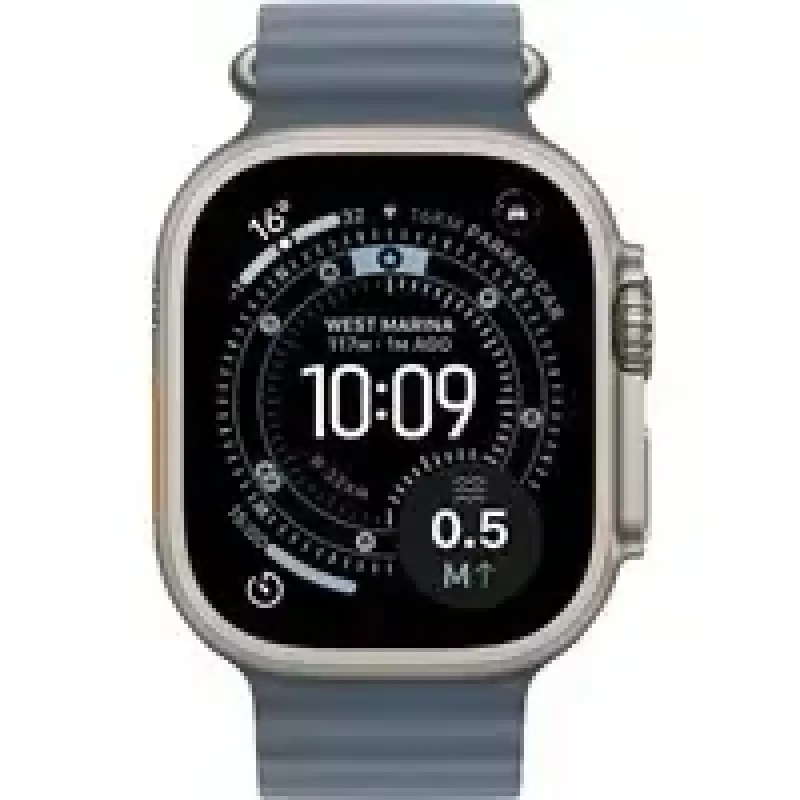 Smartwatch Apple Watch Ultra 3 GPS + Cellular 49mm caja de titanio natural con correa Ocean azul ancla