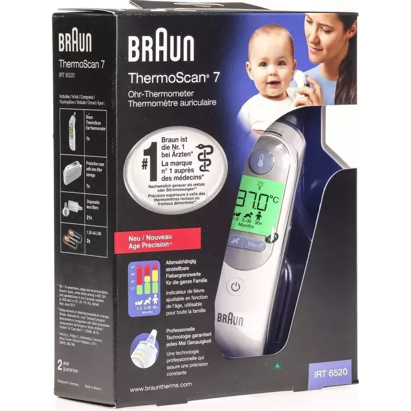 Termómetro de oído Braun ThermoScan 7 IRT6520 blanco