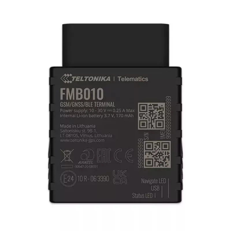Rastreador para coche Teltonika FMB010 Negro
