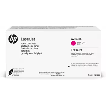 Cartucho de tóner láser original HP W2133YC magenta Contract