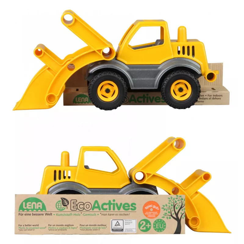 Lena EcoActives Earth Mover, tractor, 2 año(s), plástico, madera, negro, gris, amarillo