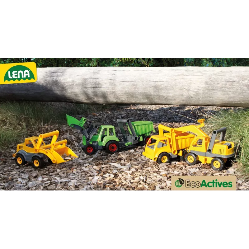 Lena EcoActives Earth Mover, tractor, 2 año(s), plástico, madera, negro, gris, amarillo