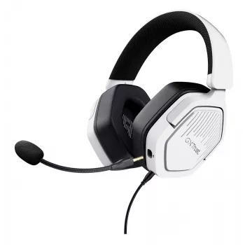 Auriculares Trust GXT492W Carus con cable diadema gaming blancos