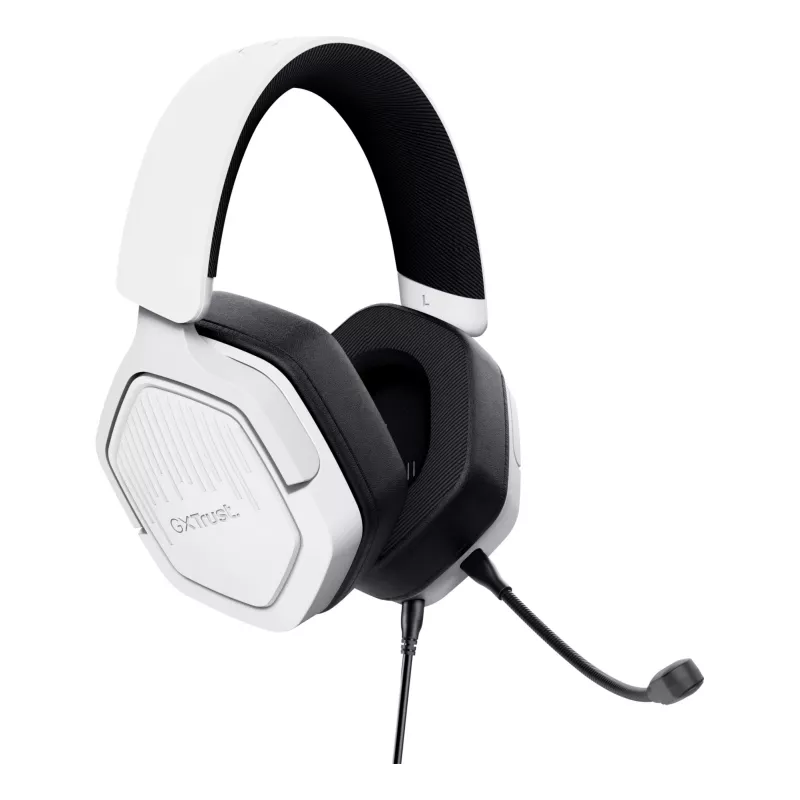 Auriculares Trust GXT492W Carus con cable diadema gaming blancos