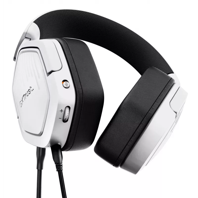 Auriculares Trust GXT492W Carus con cable diadema gaming blancos