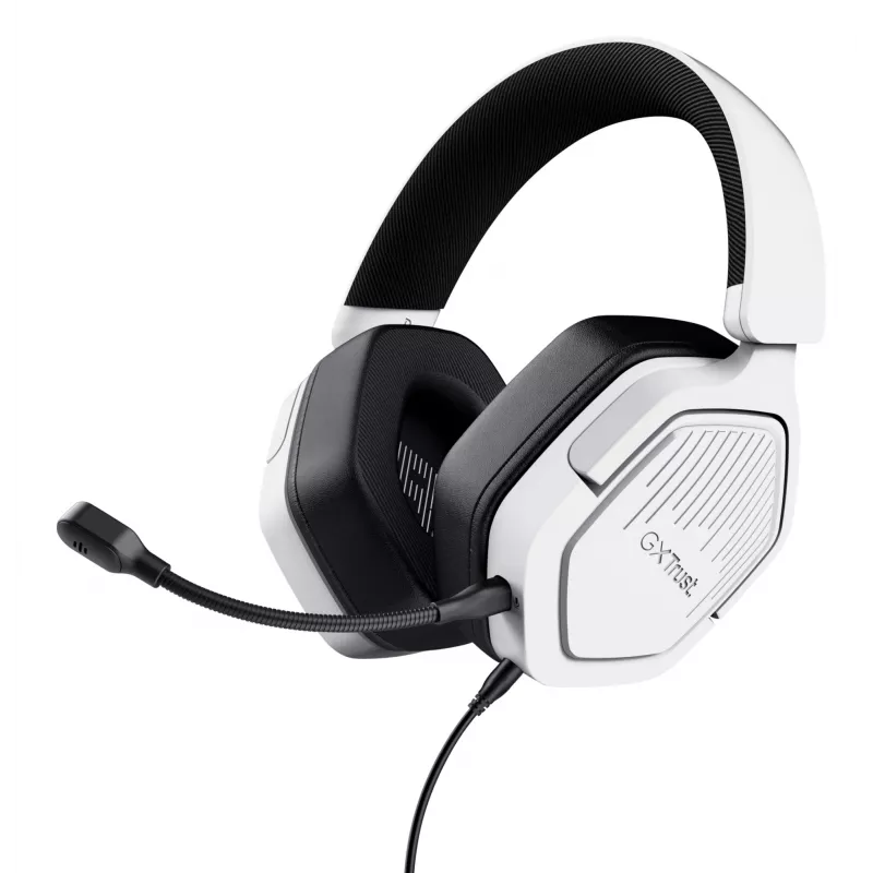 Auriculares Trust GXT492W Carus con cable diadema gaming blancos