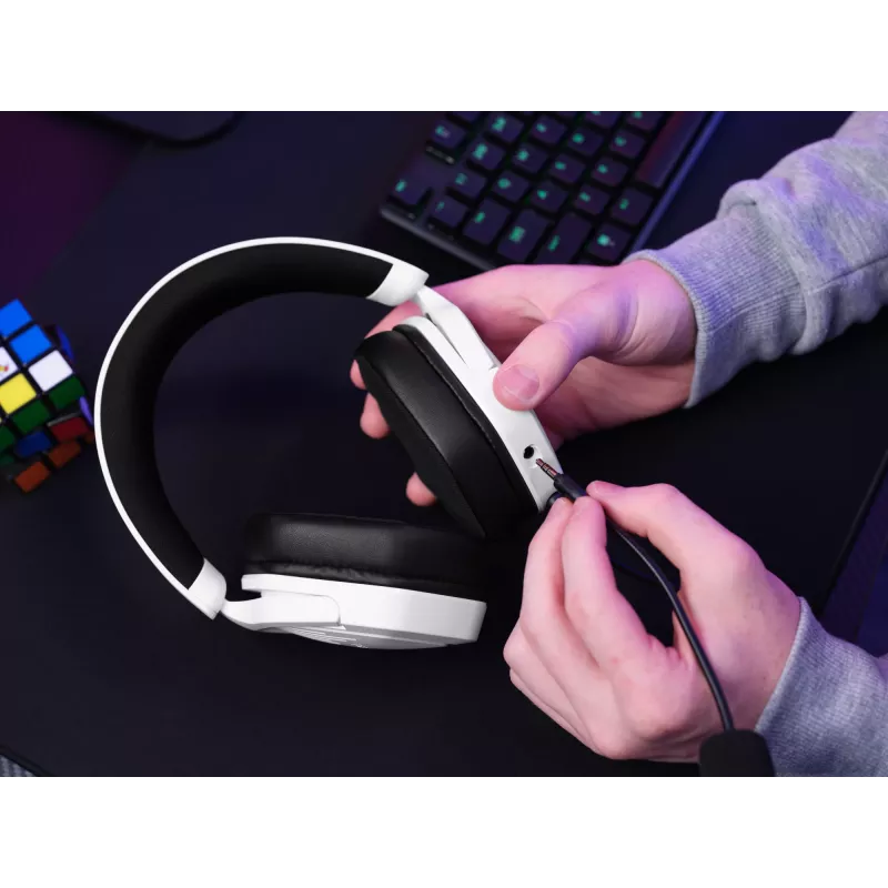 Auriculares Trust GXT492W Carus con cable diadema gaming blancos
