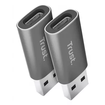 Trust Calyx USB Type-C USB Type-A gris conector 1 USB Type-C conector 2 USB Type-A