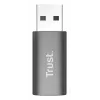Trust Calyx USB Type-C USB Type-A gris conector 1 USB Type-C conector 2 USB Type-A