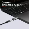 Trust Calyx USB Type-C USB Type-A gris conector 1 USB Type-C conector 2 USB Type-A