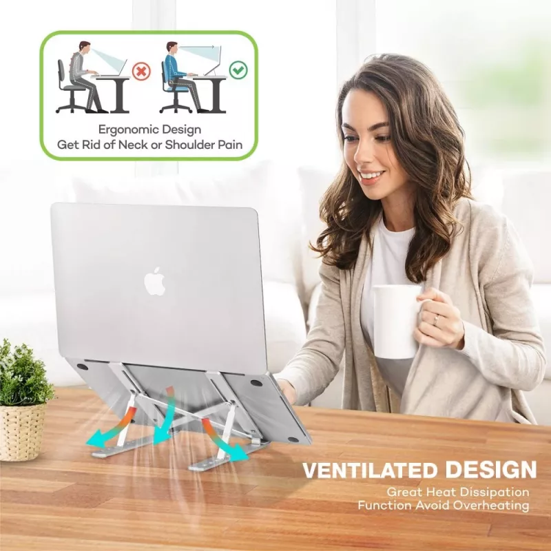 Techly ICA-TBL 134TY soporte para portátil/tableta, plegable, ángulo de inclinación ajustable