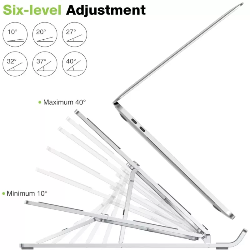 Techly ICA-TBL 134TY soporte para portátil/tableta, plegable, ángulo de inclinación ajustable