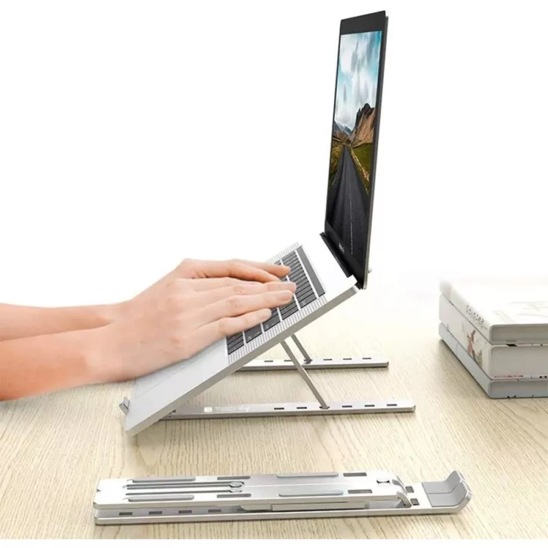 Techly ICA-TBL 134TY soporte para portátil/tableta, plegable, ángulo de inclinación ajustable