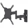 Soporte de pared Manhattan para televisores y monitores (Full-Motion), para pantallas de 13 inch a 42 inch, compatibilidad VESA: todas entre 75x75 mm y 200x200 mm – comprueba las dimensiones de los cuatro orificios de montaje en la parte posterior de la pantalla para asegurar la compatibilidad, máx. 20 kg, negro, soporte