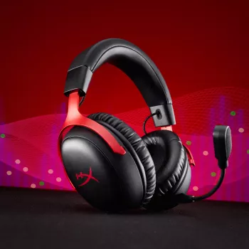 HyperX Cloud III S Wireless - Auriculares gaming (negro-rojo), rojo, China, circumaurales, cerrados, 115 mm, 210 mm