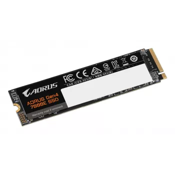 SSD interna M.2 NVMe GIGABYTE AORUS Gen4 7000E 1 TB — 7100 MB/s lectura, 6100 MB/s escritura, M.2 2280
