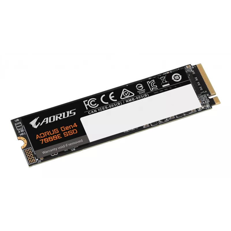 SSD interna M.2 NVMe GIGABYTE AORUS Gen4 7000E 1 TB — 7100 MB/s lectura, 6100 MB/s escritura, M.2 2280