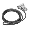 Cable de seguridad Targus ASP96GLX-S plateado 2m con cierre de combinación