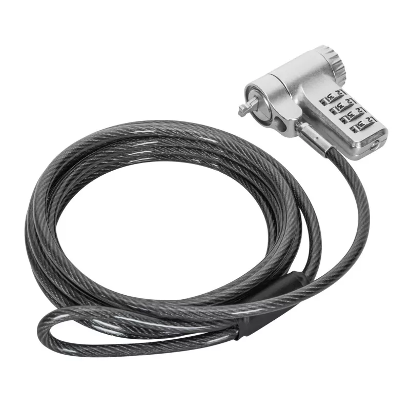 Cable de seguridad Targus ASP96GLX-S plateado 2m con cierre de combinación
