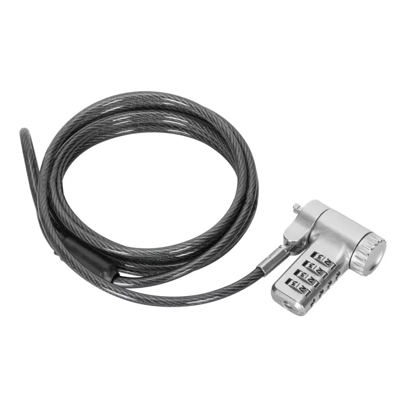 Cable de seguridad Targus ASP96GLX-S plateado 2m con cierre de combinación
