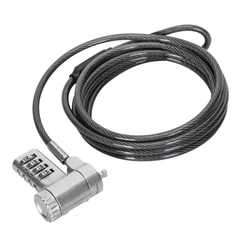 Cable de seguridad Targus ASP96GLX-S plateado 2m con cierre de combinación