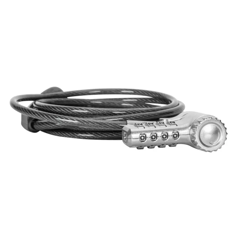 Cable de seguridad Targus ASP96GLX-S plateado 2m con cierre de combinación