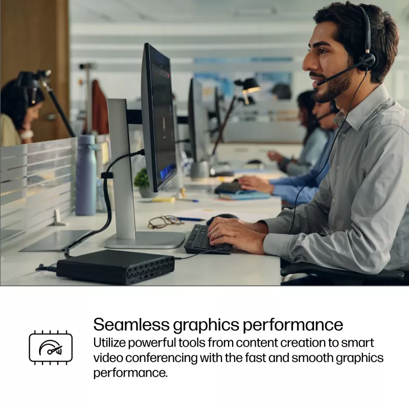 HP ProDesk 4 Mini G1i AI BY7D1ET mini PC, Intel Core Ultra 7 265T, 16 GB DDR5 5600, SSD de 1 TB, Intel Graphics, Windows 11 Pro, negro