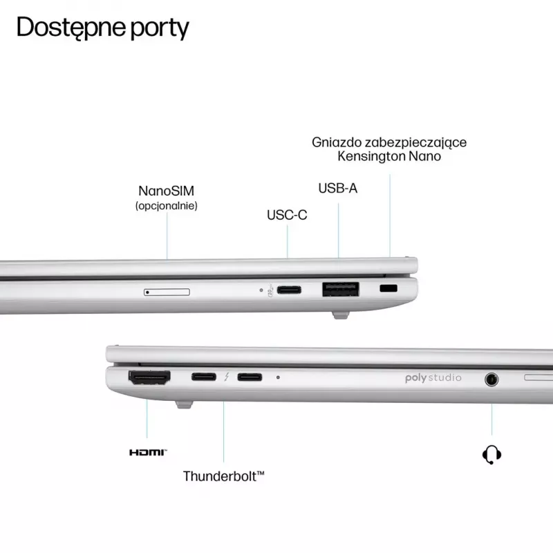 Portátil HP EliteBook G8 Ultra 7 255U 16 pulgadas WUXGA IPS 400 nits 32GB DDR5 5600 1TB SSD Arc Cam IR 5MP 62Wh W11Pro Glacier Silver