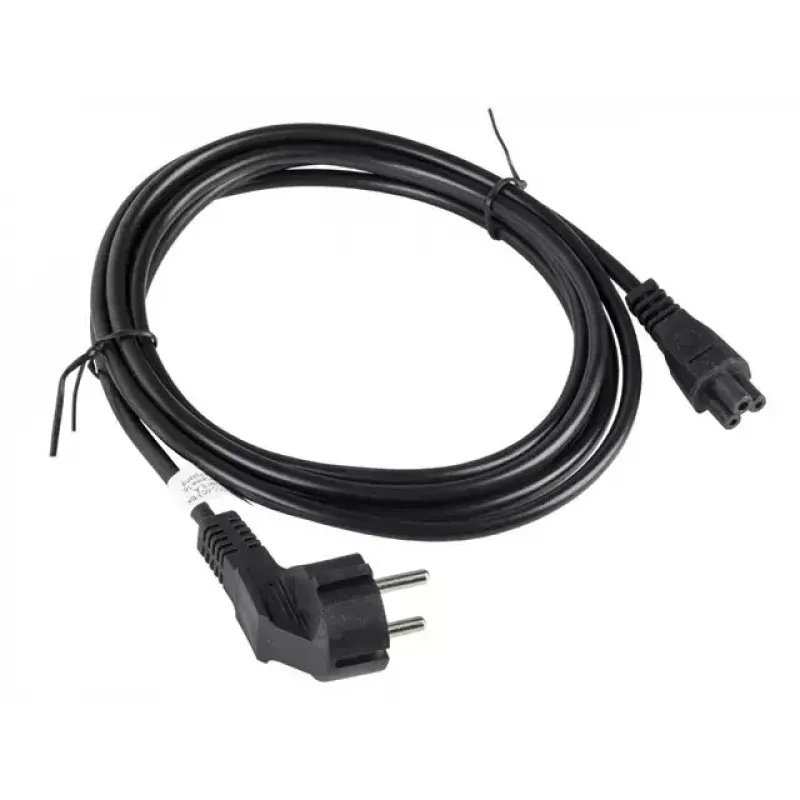 Cable de alimentación Lanberg CA-C5CA-11CC-003-BK 3m conector hembra C5 CEE7/7