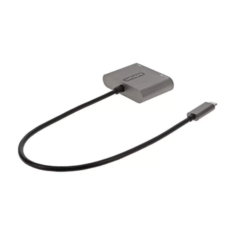 Adaptador multipuerto USB-C StarTech.com, USB-C a HDMI vídeo 4K, 100W PD Pass-Through, hub USB 3.0 5 Gbit/s (1x Type-C/1x A), mini dock USB-C, dock de viaje USB-C, estación de acoplamiento portátil para portátil