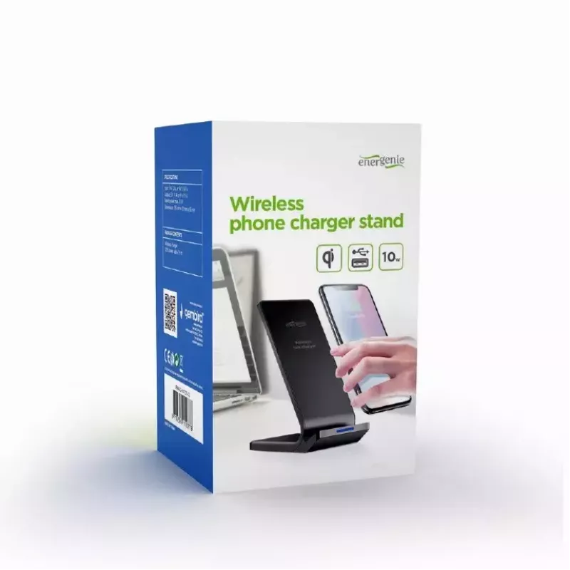 Cargador móvil Gembird EG-WPC10-02 Carga inalámbrica Smartphone negro