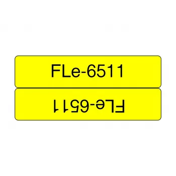 Cinta de etiquetar Brother FLE-6511 negro sobre amarillo