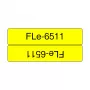 Cinta de etiquetar Brother FLE-6511 negro sobre amarillo