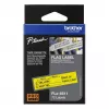 Cinta de etiquetar Brother FLE-6511 negro sobre amarillo