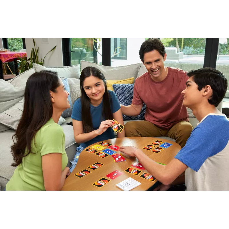 Juego de cartas MATTEL UNO Zero — Juego de descarte, edad 7+, incl. baraja y bloc de puntuación