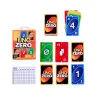 Juego de cartas MATTEL UNO Zero — Juego de descarte, edad 7+, incl. baraja y bloc de puntuación