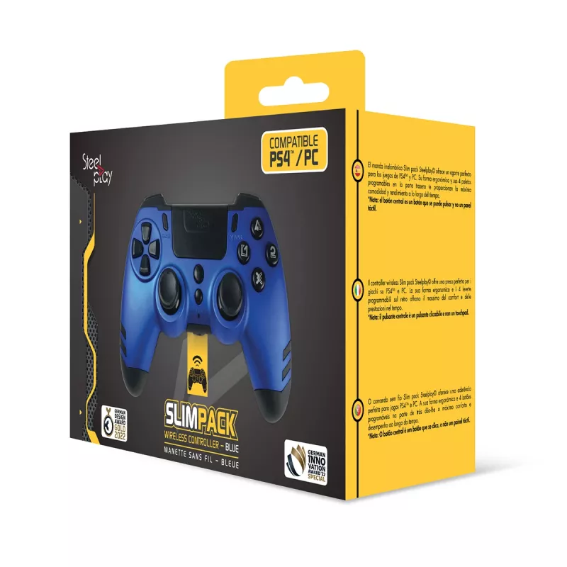 Mando de juegos Steelplay JVAMUL00153 Gaming Controller azul RF Gamepad analógico/digital PC, PlayStation 4, Playstation 3